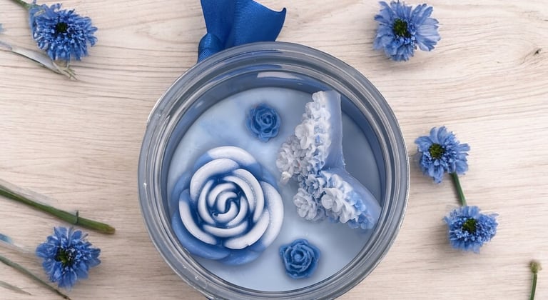 Inspirational hand poured scented candle