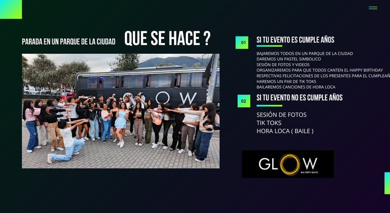 SERVICIOS BUS PARTY GLOW 