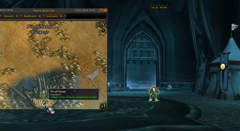 Pit of Saron entrance, location, wow, midnight, wowprimer, midnight mythic season1