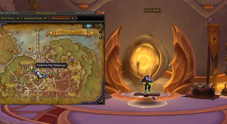 Portal to the timeways Silvermoon, location, wow, midnight, wowprimer, midnight mythic season1