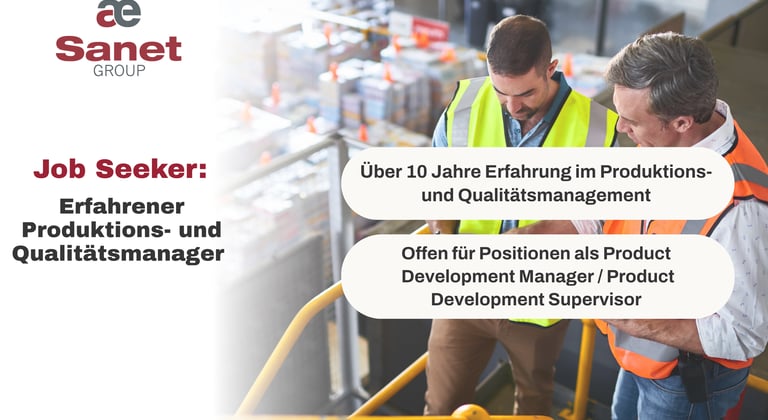 Production and quality manager
