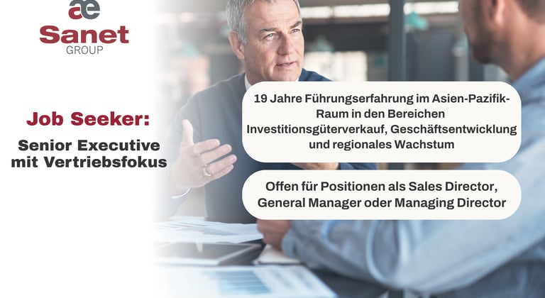 Senior Executive mit Vertriebsfokus