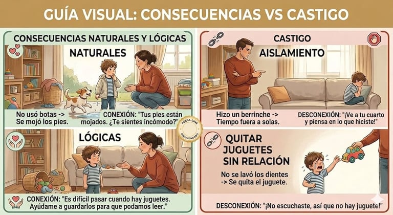 consecuencia vs castigo