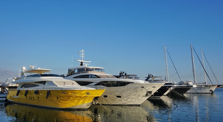 a large yacht inventory to view