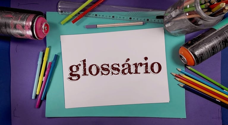 imagem um glossário com significados de nomes de educação Financeira.