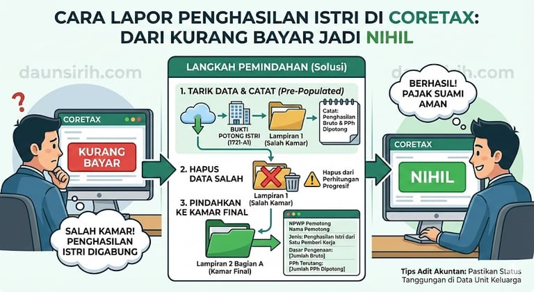 Cara Lapor Penghasilan Istri di Coretax