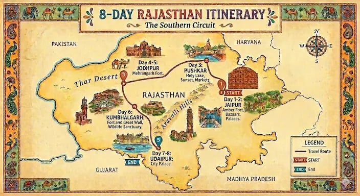 Rajasthan 8 days Itinerary