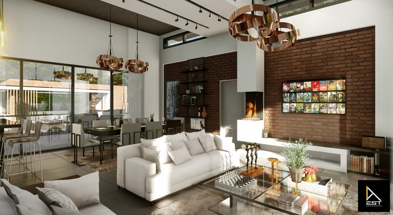 Design interior living open space