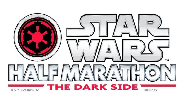 2018 runDisney Star Wars The Dark Side Half Marathon Weekend logo