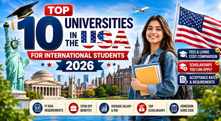 Top 10 Universities in the USA for International Students 2026