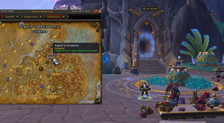 Algeth'ar Academy entrance, location, wow, midnight, wowprimer, midnight mythic season1