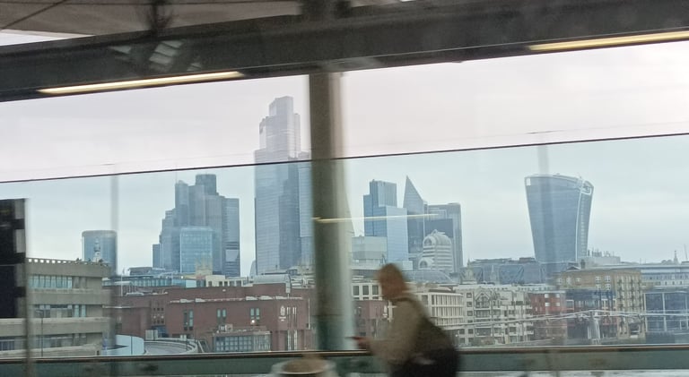 View from the overground train line