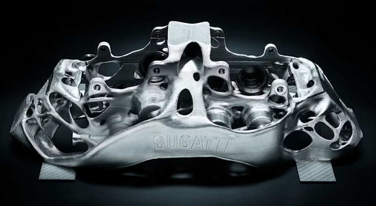 3D-printed titanium alloy brake caliper