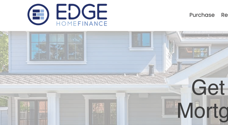 Edge Home Finance Case Study Home Page Image