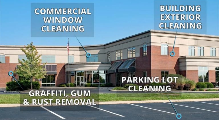 EXTERIOR BUILDING PRESSURE CLEANING SERVICES 