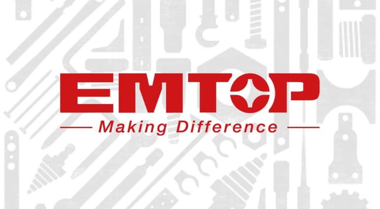 a logo for the emptopop making different types of tools