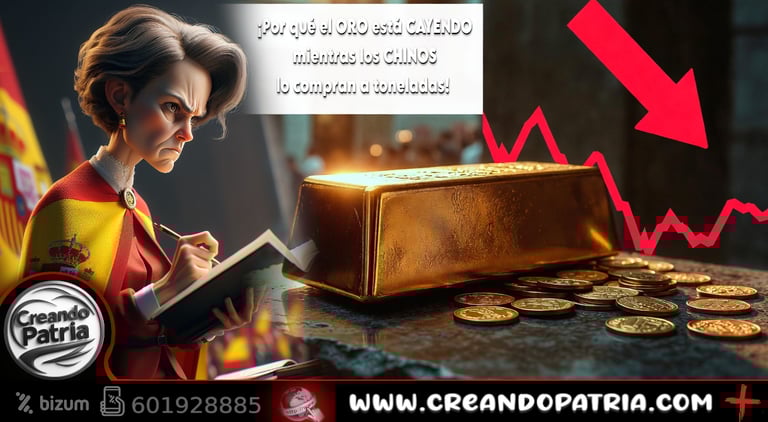 Por qué el ORO está CAYENDO mientras los CHINOS lo compran a toneladas