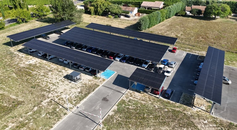 centrale photovoltaïque en ombrière de parking