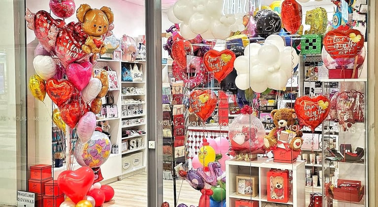 balionai, helio balionai, dovanos, dovanu maisialiai, suvenirai,  panevėžyje LeRo party lero.lt