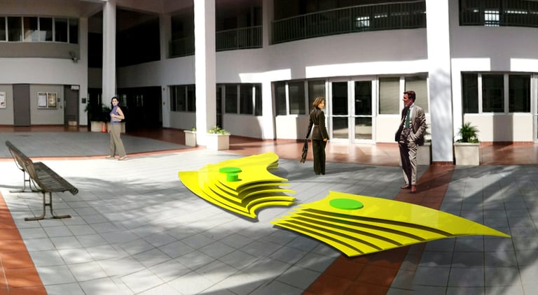 Inter Leyes Courtyard, Sculture Furniture