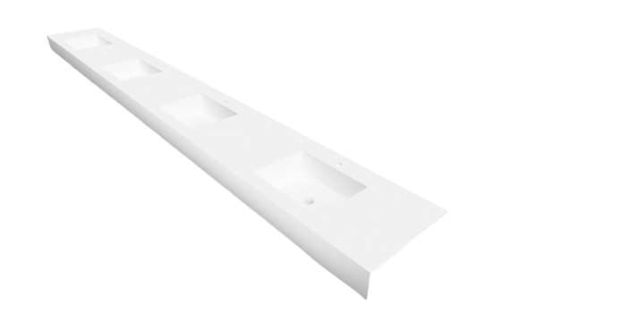 Ok solid surfac Lavabo de vestuarios quirófano 4200 mm