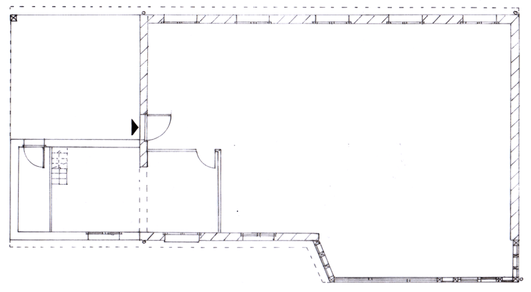 Maison B. Plan projet RDC extension chambre