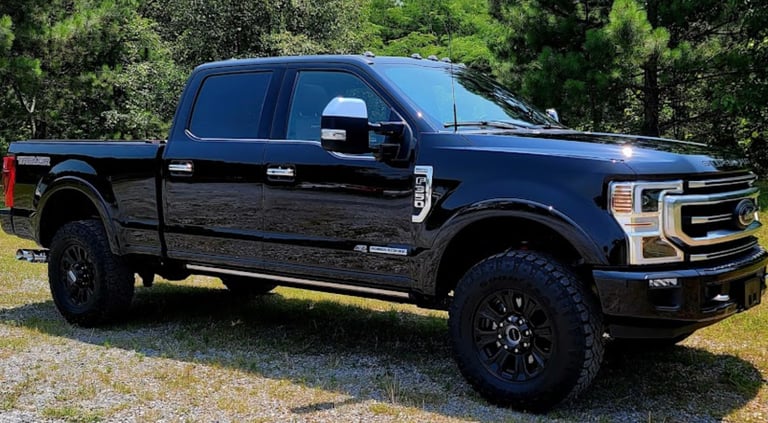 A trucks paint restoration from D and P auto detailing