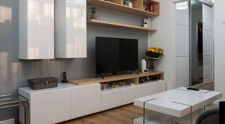 Design interior minimalist - apartament cu trei camere