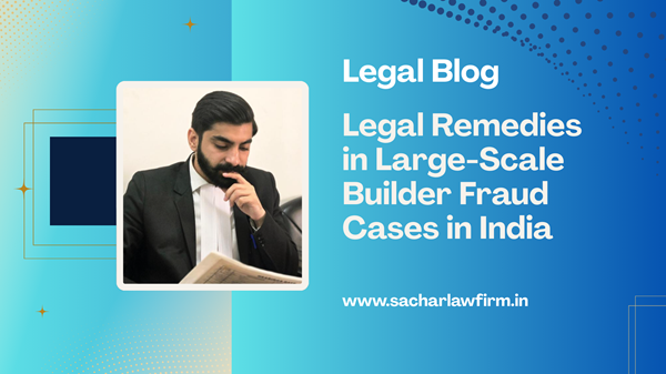 Legal Remedies in Large-Scale Builder Fraud Cases in India