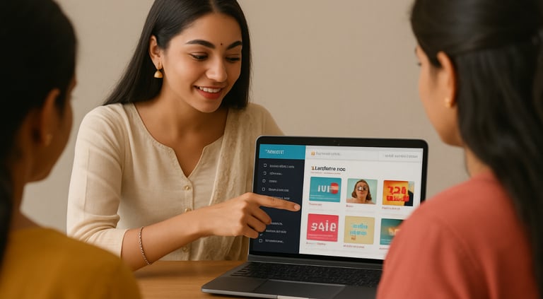 Canva design course by LevelUp Online Education helping women build creative digital skills.