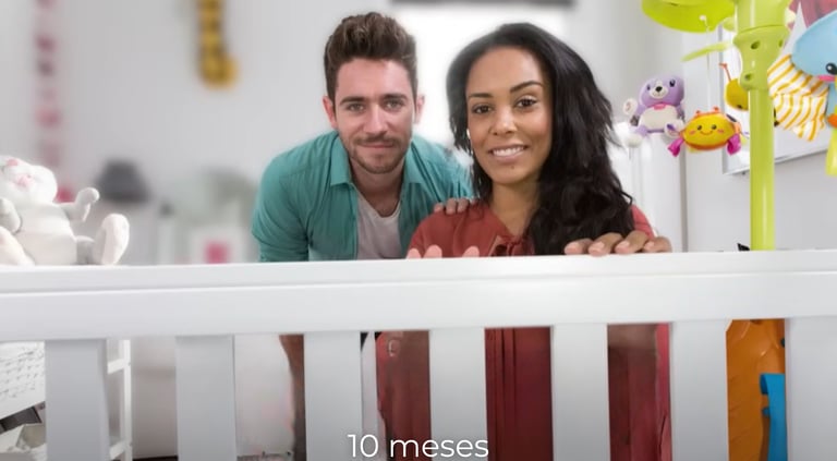 Simulação da visão do bebê aos 10 meses