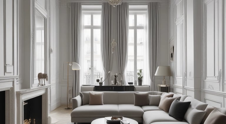 Photo of a renovated Luxembourg apartment with modern finishes.