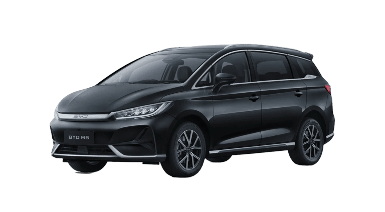 BYD M6 Gresik MPV listrik – tampilan depan Surabaya Jawa Timur