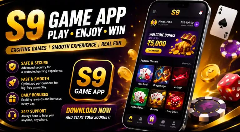 S9 Game App S9 Game S9 App Mobile Gaming App S9 Game Download Online Mobile Games
