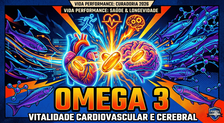 Ômega 3 para saúde cardiovascular e cerebral - Curadoria Vida Performance 2026.