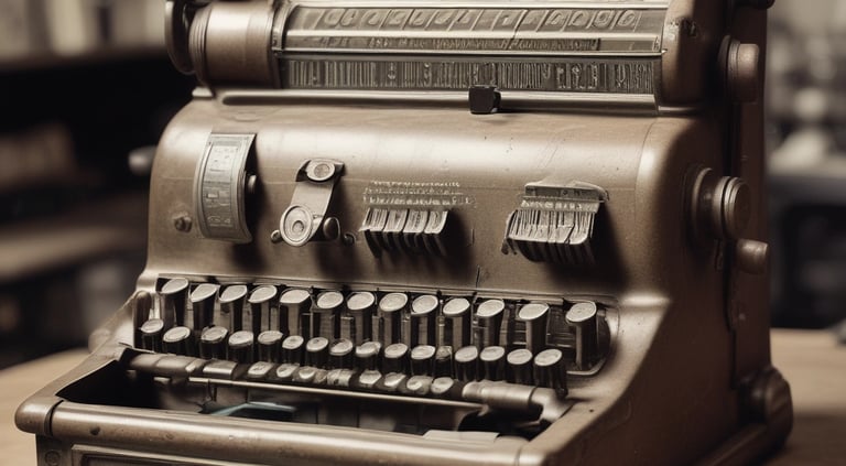 an old manual cash register