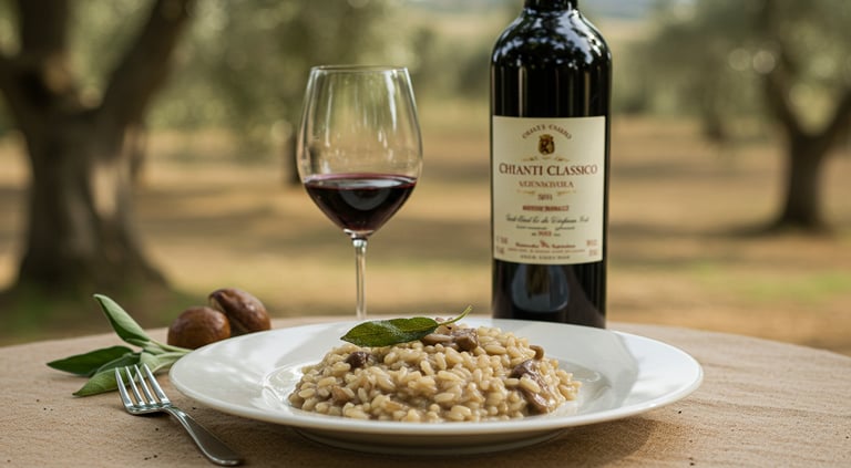a wine glass and a bottle of wine on a table