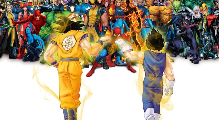 Univers Manga, Marvel, Dc Comics