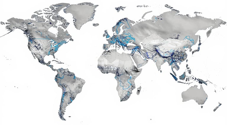Global industrial network connecting specialized manufacturers across North America,, Europe & Asia