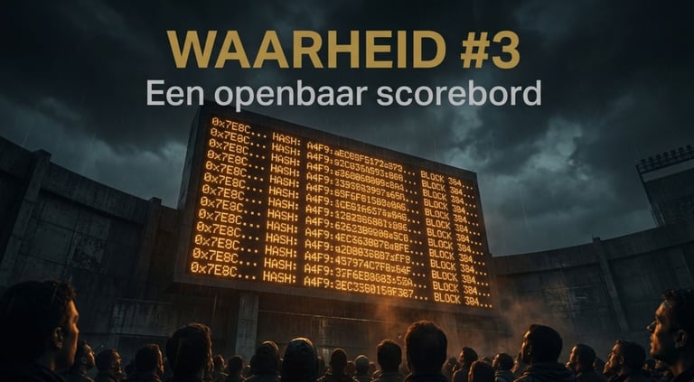 Een openbaar scorebord