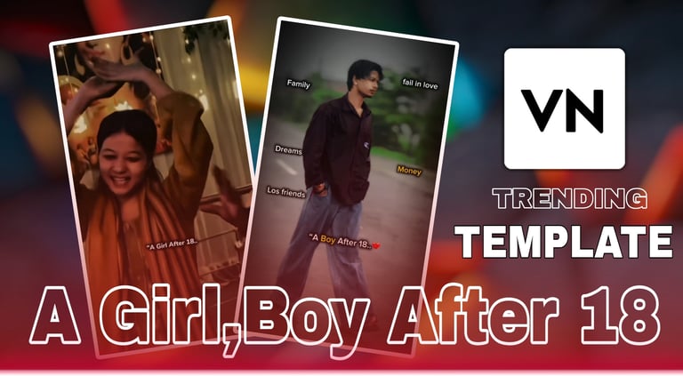A Girl, Boy After 18 VN Template