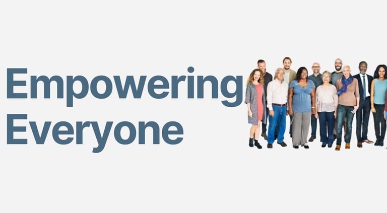 Group of people empowered together