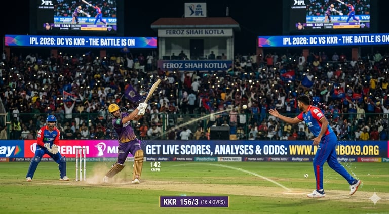 matchbox9 KKR VS DC