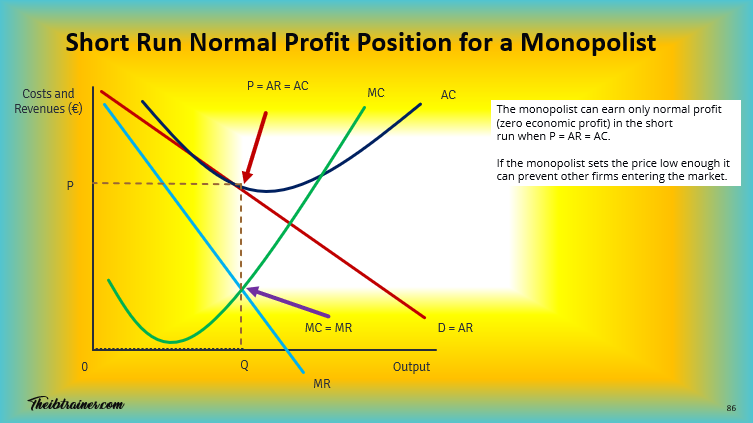 Monopoly Short Run Position