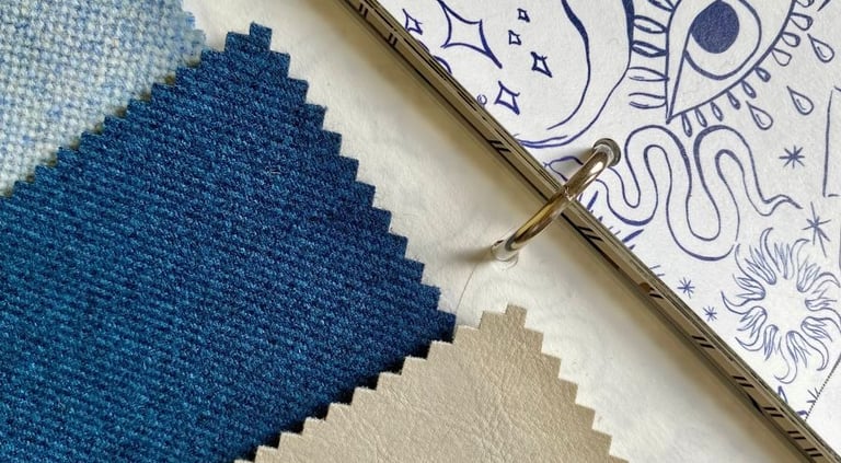 👉 Échantillons de tissus et matières pour une décoration écoresponsable de chambre d’enfant