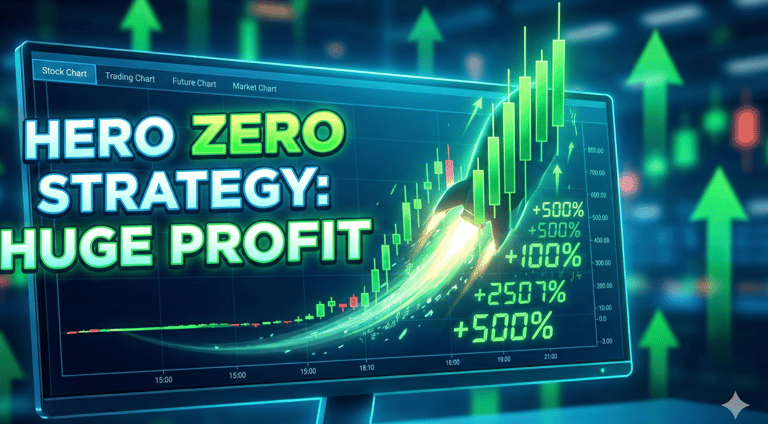 👉 Best Hero Zero Strategy for Nifty and Bank Nifty option trading with green bullish candles.