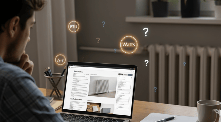 a person trying to work out heating calculations