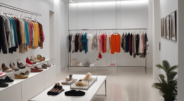 A serene yoga studio bathed in natural light with mats neatly arranged.