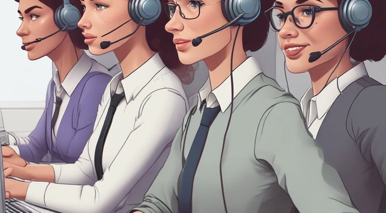 A friendly office environment with people collaborating.