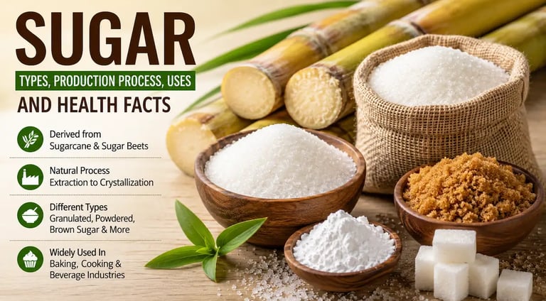what-is-sugar-types-production-process-uses-health-effects